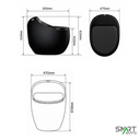Ver imagem 4 de Vaso Sanitário Caixa Acoplada (monobloco) Black Pearl