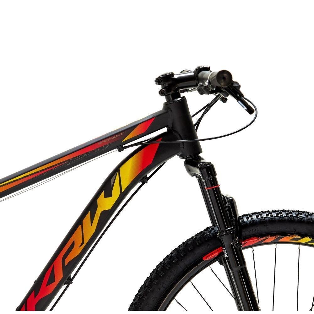Bicicleta Aro 29 Krw Alumínio 27 Vel Freio a Disco Suspensão Dianteira S7 15.5 Preto-amarelo e - 2