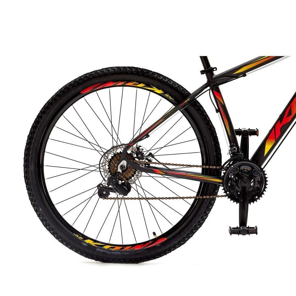 Bicicleta Aro 29 Krw Alumínio 27 Vel Freio a Disco Suspensão Dianteira S7 15.5 Preto-amarelo e - 7