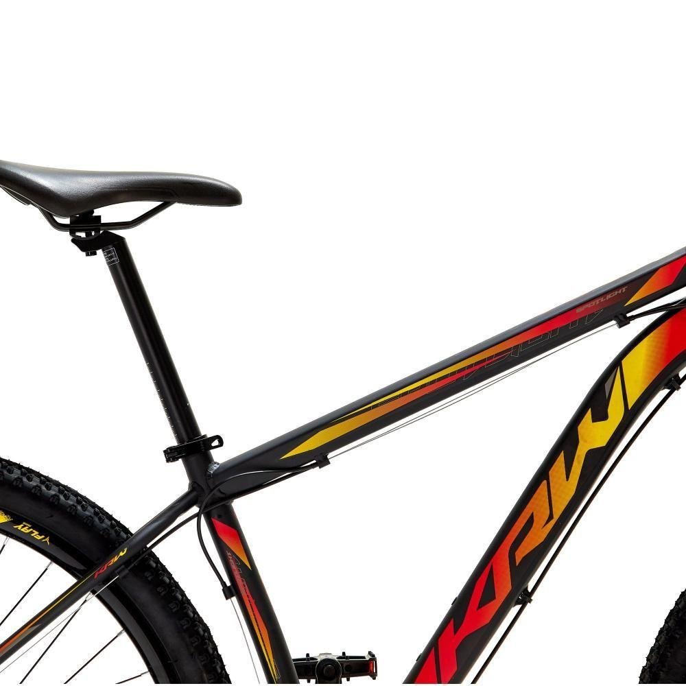 Bicicleta Aro 29 Krw Alumínio 27 Vel Freio a Disco Suspensão Dianteira S7 15.5 Preto-amarelo e - 3