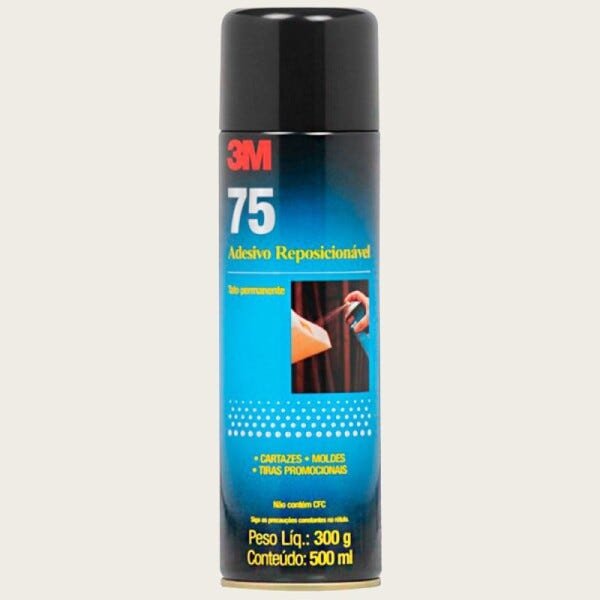 Adesivo Cola Spray 75 3M 300g - 01 Unidade - 1