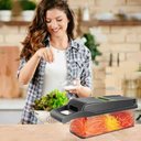 Ver imagem 6 de Cortador Fatiador Ralador Picador de Saladas Verduras Frutas Legumes Vegetais Multifuncional
