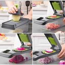 Ver imagem 5 de Cortador Fatiador Ralador Picador de Saladas Verduras Frutas Legumes Vegetais Multifuncional