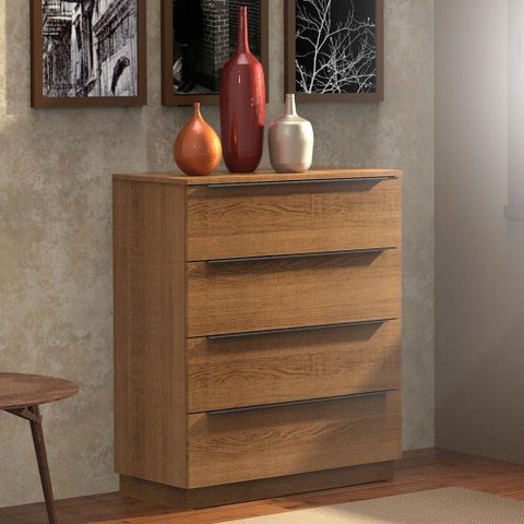 Cômoda 4 Gavetas Rustic