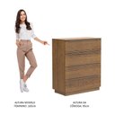 Ver imagem 6 de Cômoda 4 Gavetas Rustic