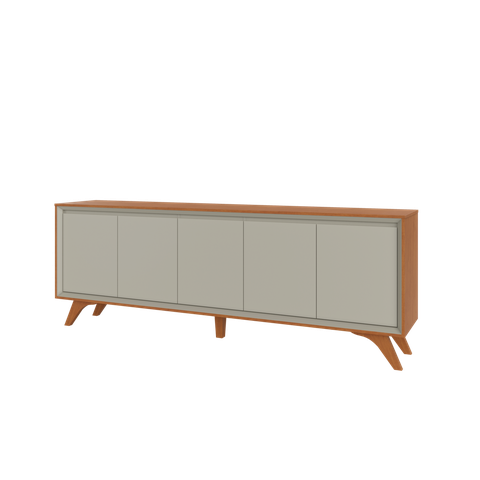 Buffet Premium 5 Portas Mavaular Naturalle/off White