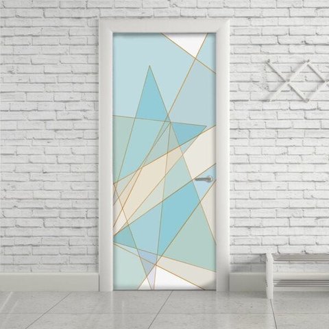 Adesivo para Porta Azul - 0,90 x 2,10m