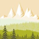 Ver imagem 2 de Adesivo para Porta Montanhas - 0,90 x 2,10m