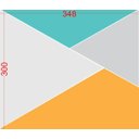 Ver imagem 4 de Mural Geométrico Eletric - 3,48 x 3,00m
