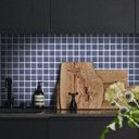Ver imagem 1 de Adesivo Destacável Pastilha 3D Azul - 20 x 20cm - 18 unidades