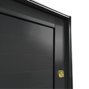 Ver imagem 5 de Porta Pivotante Alumínio Lamb.Evolution c/Pux.e.Elite Preto Gold 216x150 Brimak