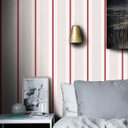 Ver imagem 1 de Papel de Parede Listras Sublime - Vermelho