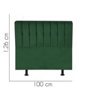 Ver imagem 2 de Cabeceira Estofada Kiara 100cm Solteiro Box Quarto Suede Verde - Gat Magazine