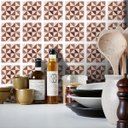 Ver imagem 1 de Papel de Parede Azulejo Delta - Várias Cores - Marrom