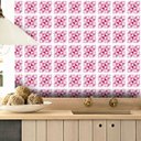 Ver imagem 1 de Papel de Parede Azulejo Delta - Várias Cores - Rosa