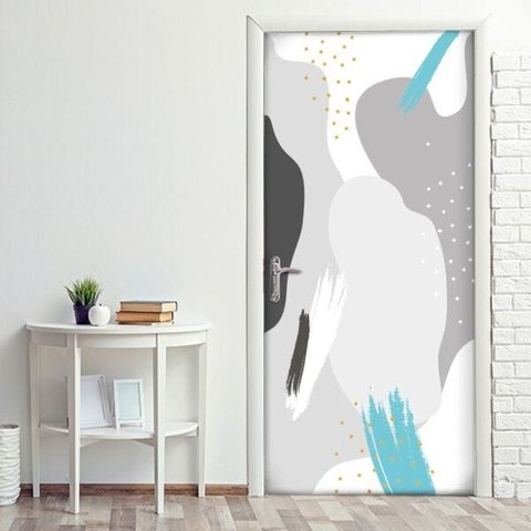 Adesivo para Porta Turquesa - 0,90 x 2,10m