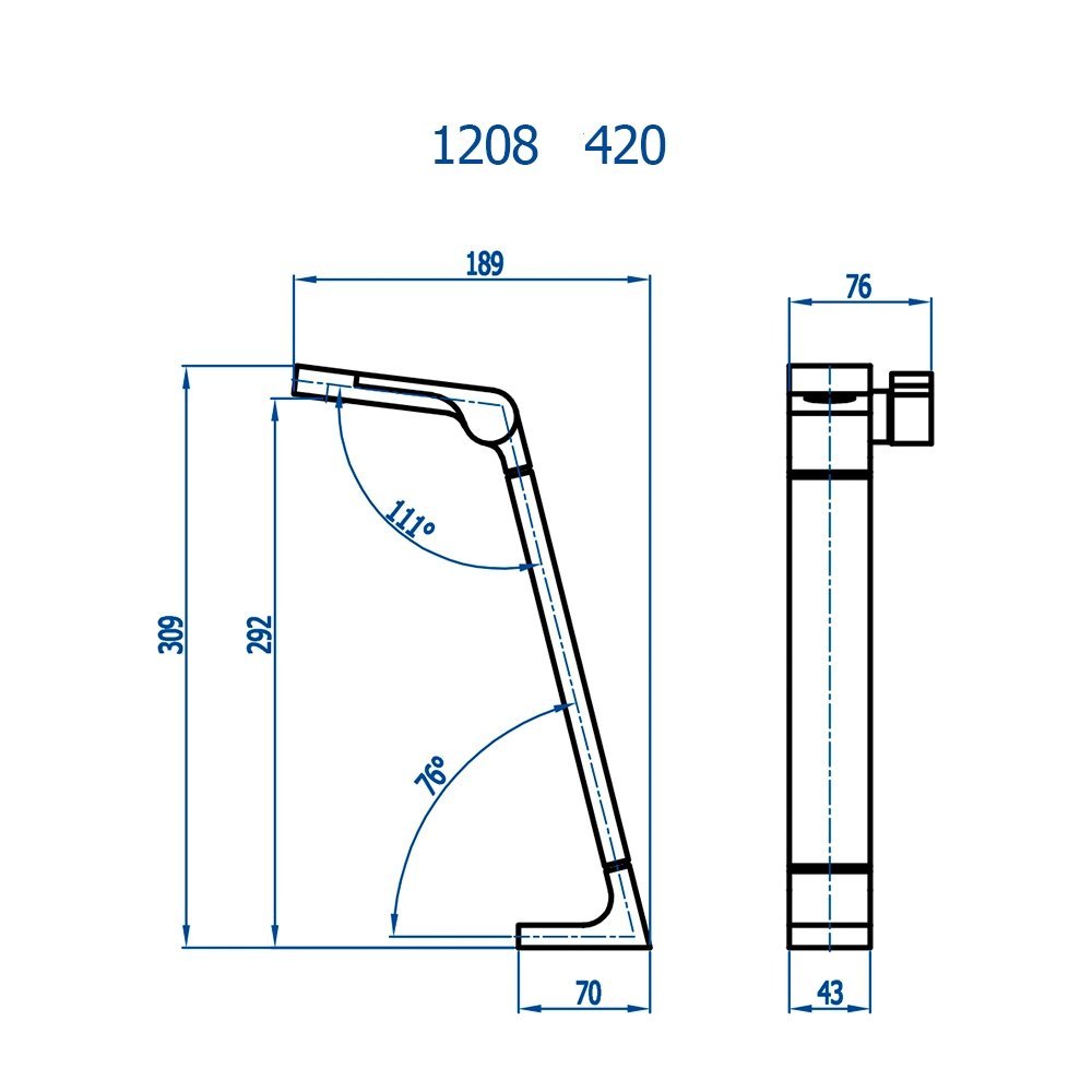 Torneira de Mesa para Lavatorio Fani Essence Cromada 1208 C420 - 2