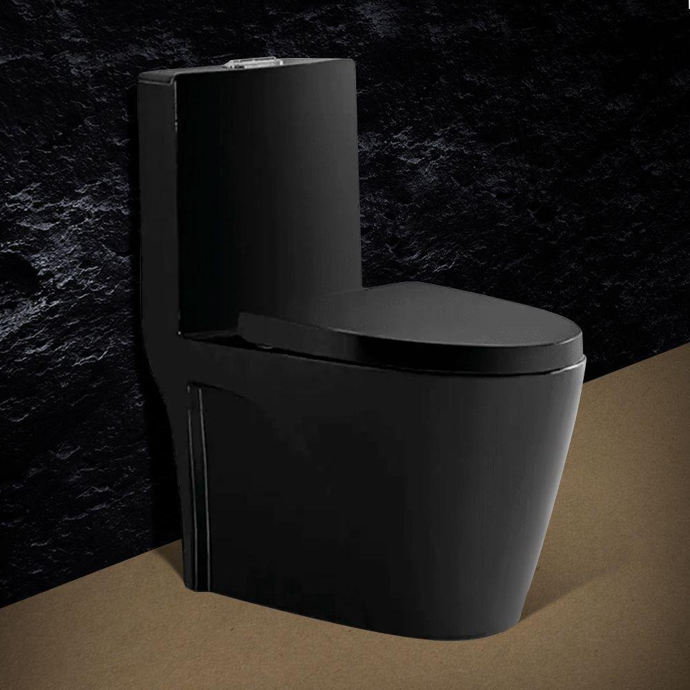 Vaso Sanitário Monobloco Preto Pex Magnus Produzido em Cerâmica - 2