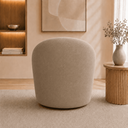 Ver imagem 3 de Poltrona Decorativa Yara Base Giratória Suede Sala Estar Quarto Recepção Confortável