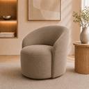 Ver imagem 2 de Poltrona Decorativa Yara Base Giratória Suede Sala Estar Quarto Recepção Confortável
