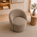 Ver imagem 5 de Poltrona Decorativa Yara Base Giratória Suede Sala Estar Quarto Recepção Confortável