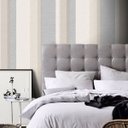 Ver imagem 1 de Papel de Parede Listras Elegance - Várias Cores - Cinza e Creme