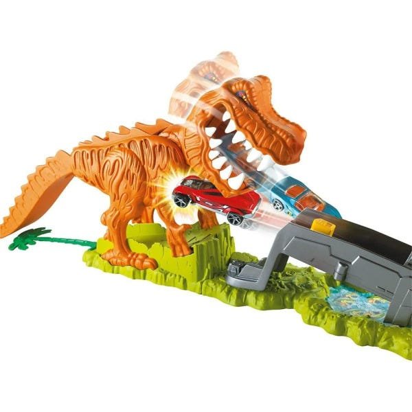 Pista Hot Wheels City Lançador Dinossauro T Rex - Mattel