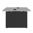 Ver imagem 4 de Plataforma Trabalho Pé Painel Cinza S C/ Pre 90cm X 120cm F5 Cor:cinza Sagrado com Preto