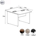 Ver imagem 3 de Plataforma Trabalho Pé Painel Cinza S C/ Pre 90cm X 120cm F5 Cor:cinza Sagrado com Preto