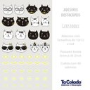 Ver imagem 3 de Adesivo Destacável Gatinhos - Cartela com 46 unidades