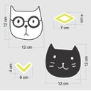 Ver imagem 2 de Adesivo Destacável Gatinhos - Cartela com 46 unidades