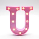 Ver imagem 1 de Luminária Led Letra U - Rosa