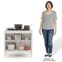Ver imagem 5 de Balcão para Cooktop 80cm 2 Portas Flórida Branco - Lumil Móveis