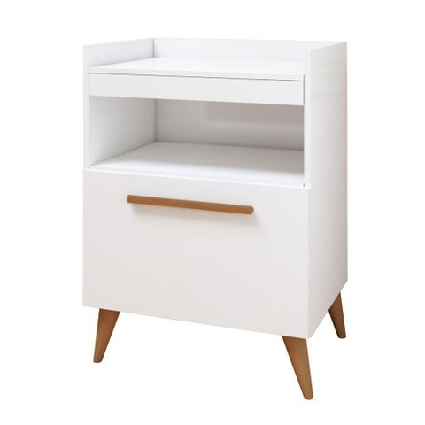 Aparador Buffet Gramado 1 Porta 1 Prateleira MDP 55,5cm Branco