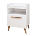 Ver imagem 1 de Aparador Buffet Gramado 1 Porta 1 Prateleira MDP 55,5cm Branco