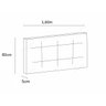 Cabeceira para Cama Queen Estofada Box Capitonê Paris Curva 160cm Couro Cinza - 2