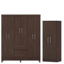 Ver imagem 1 de Guarda Roupa Casal Flash 2 com Multiuso Viena Café - Demóbile
