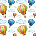Ver imagem 3 de Papel de Parede Infantil - Balões Arte Destaque 3 Metros
