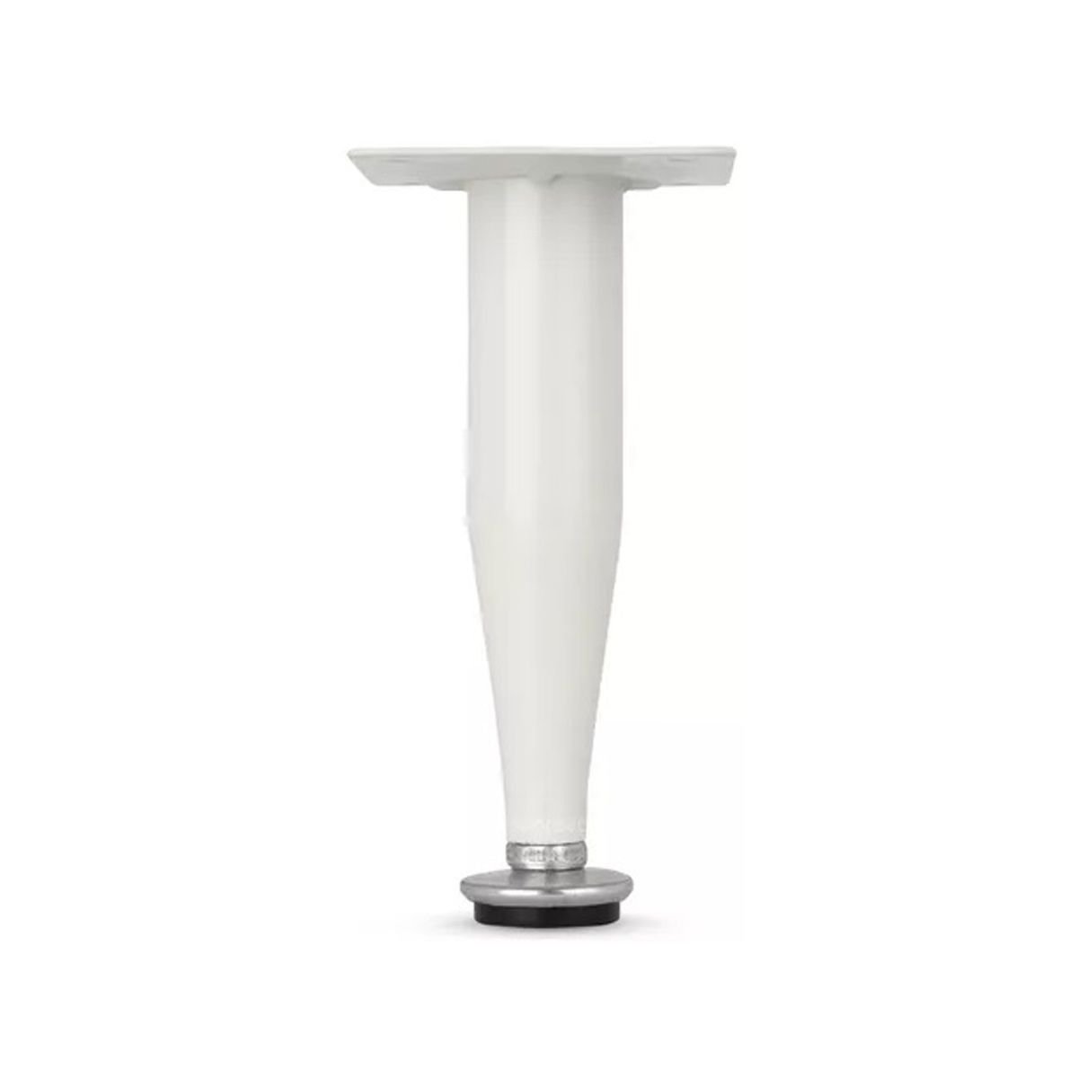 Pé Cônico com Regulagem Branco 15cm - Jomarca - 1