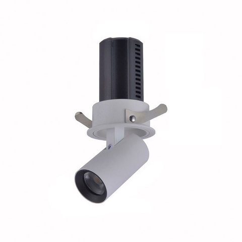 Spot Embutir Aiva Redondo Retrátil Irc97 24° Sof 7w 2700k Br-nordecor
