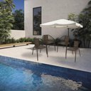 Ver imagem 2 de Kit 4 Cadeiras de Jardim Junco Sintético Multimóveis Cr8009 Café Mesclado