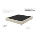 Ver imagem 3 de Cama Casal Queen Japonesa Pés Madeira 174cm Firenze Bouclé Off White - Nexta Casa