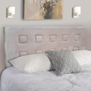 Ver imagem 1 de Cabeceira para Cama Casal Estofada Box Capitonê Escocia 140cm Suede Café com Leite