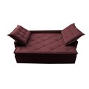 Ver imagem 5 de Sofá Sem Caixa Retrátil e Reclinável 1,65m Cama inBox Studio Suede Velusoft Vinho