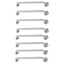 Ver imagem 1 de Alça de Apoio Barra 60cm Inox Kit 8 Unidades Suporte Idoso Gestante Criança Deficiente Segurança Box