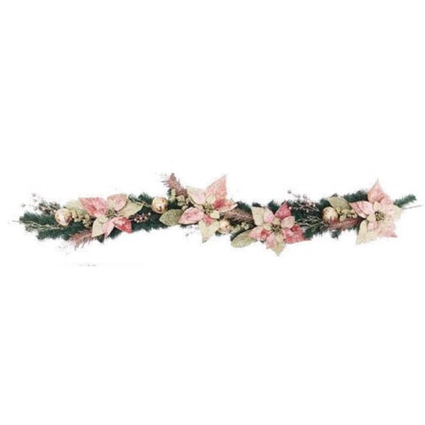 Festão Rose C/ Bolas 180 Cm Yangzi 26056