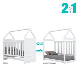 Berço Montessoriano Henn Americano Cabana Branco I15-05 - 4