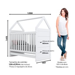 Berço Montessoriano Henn Americano Cabana Branco I15-05 - 9