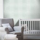 Ver imagem 1 de Papel de Parede Xadrez Soft - Várias Cores - Verde Claro