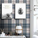 Ver imagem 2 de Papel de Parede Xadrez Color - Azul